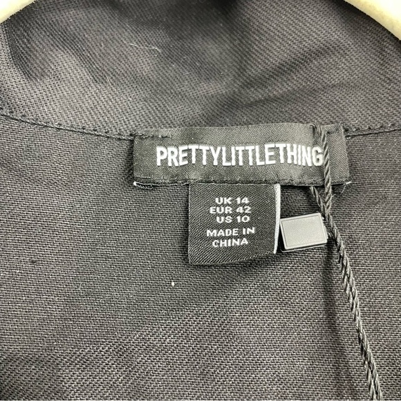 PrettyLittleThing black Boiler Contrast Zip Jumpsuit - Picture 6 of 8